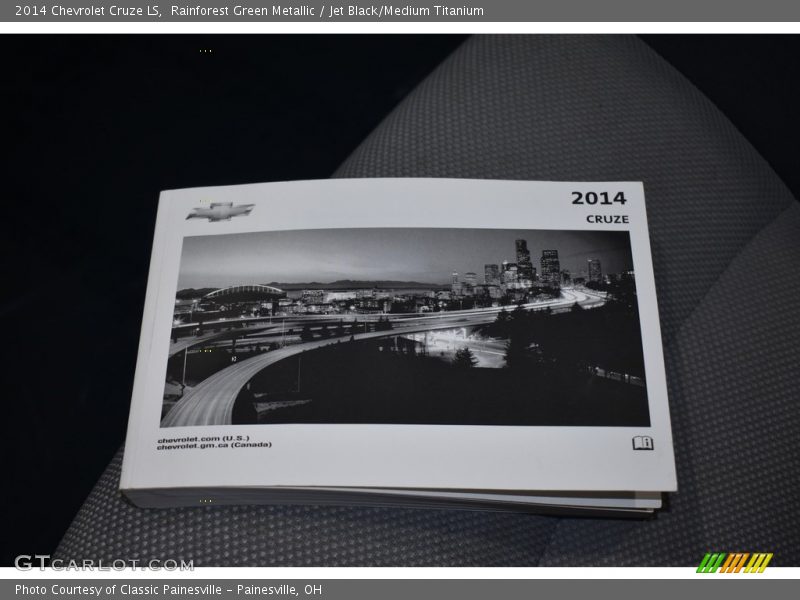 Rainforest Green Metallic / Jet Black/Medium Titanium 2014 Chevrolet Cruze LS