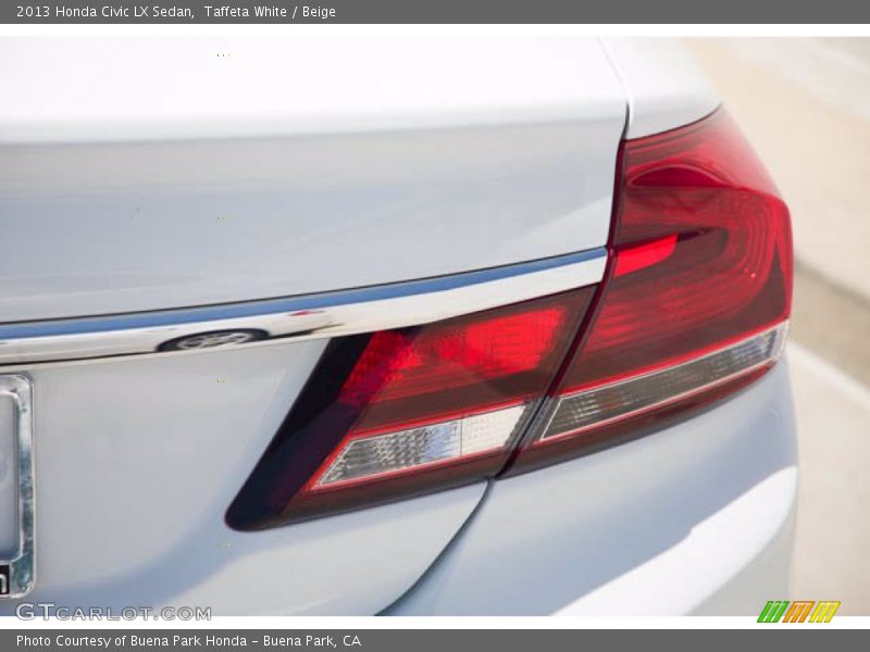 Taffeta White / Beige 2013 Honda Civic LX Sedan
