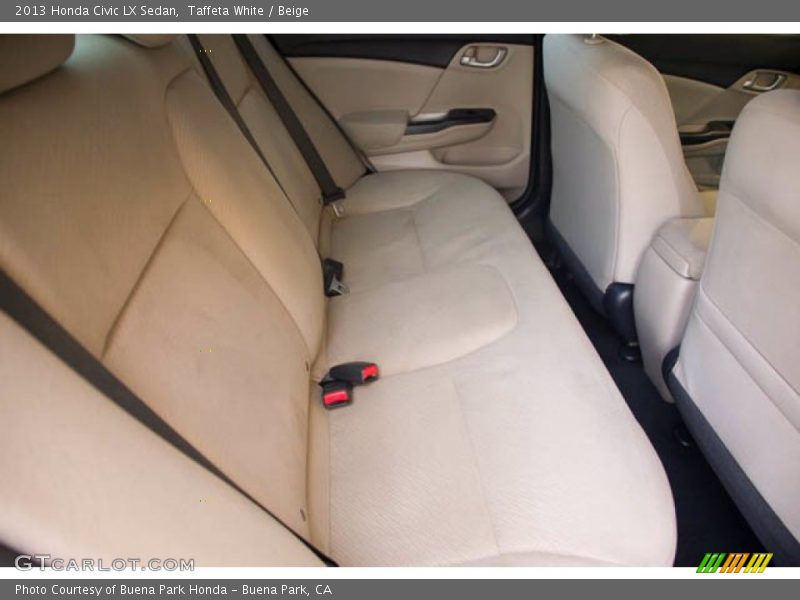 Taffeta White / Beige 2013 Honda Civic LX Sedan