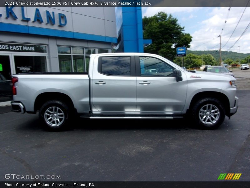 Silver Ice Metallic / Jet Black 2021 Chevrolet Silverado 1500 RST Crew Cab 4x4