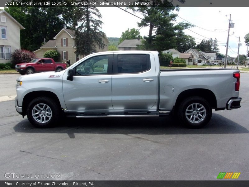 Silver Ice Metallic / Jet Black 2021 Chevrolet Silverado 1500 RST Crew Cab 4x4