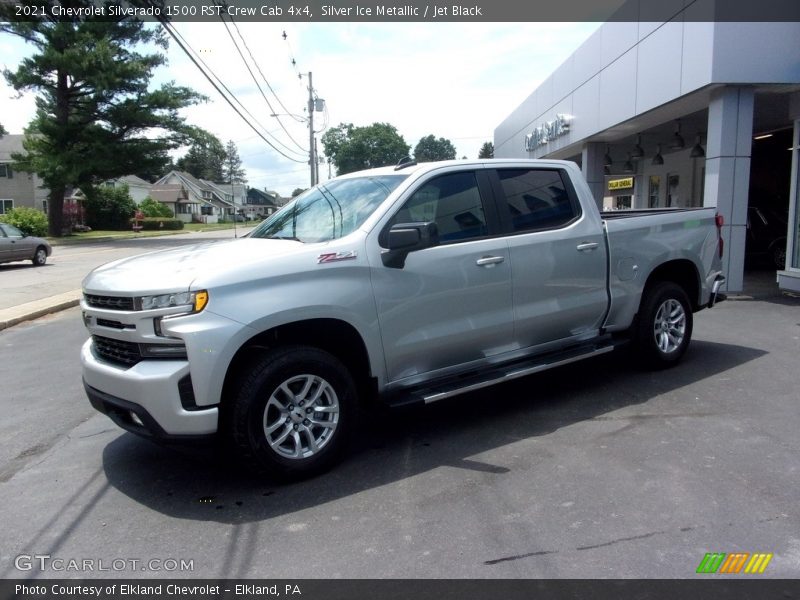 Silver Ice Metallic / Jet Black 2021 Chevrolet Silverado 1500 RST Crew Cab 4x4