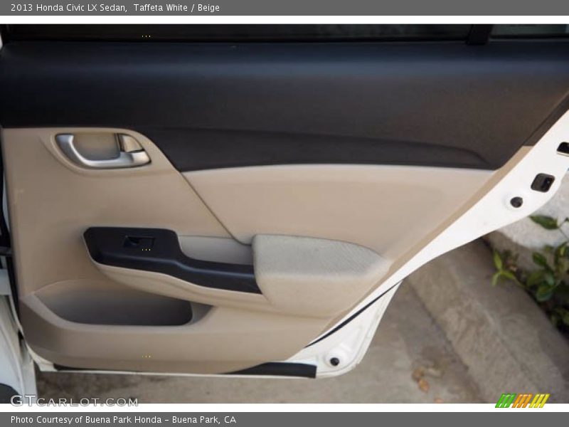 Taffeta White / Beige 2013 Honda Civic LX Sedan