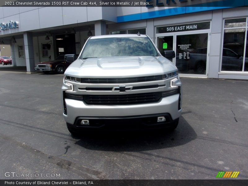 Silver Ice Metallic / Jet Black 2021 Chevrolet Silverado 1500 RST Crew Cab 4x4