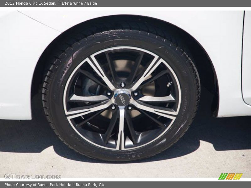 Taffeta White / Beige 2013 Honda Civic LX Sedan