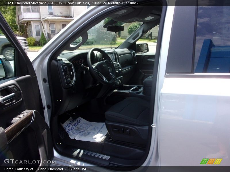 Silver Ice Metallic / Jet Black 2021 Chevrolet Silverado 1500 RST Crew Cab 4x4