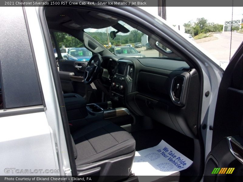 Silver Ice Metallic / Jet Black 2021 Chevrolet Silverado 1500 RST Crew Cab 4x4