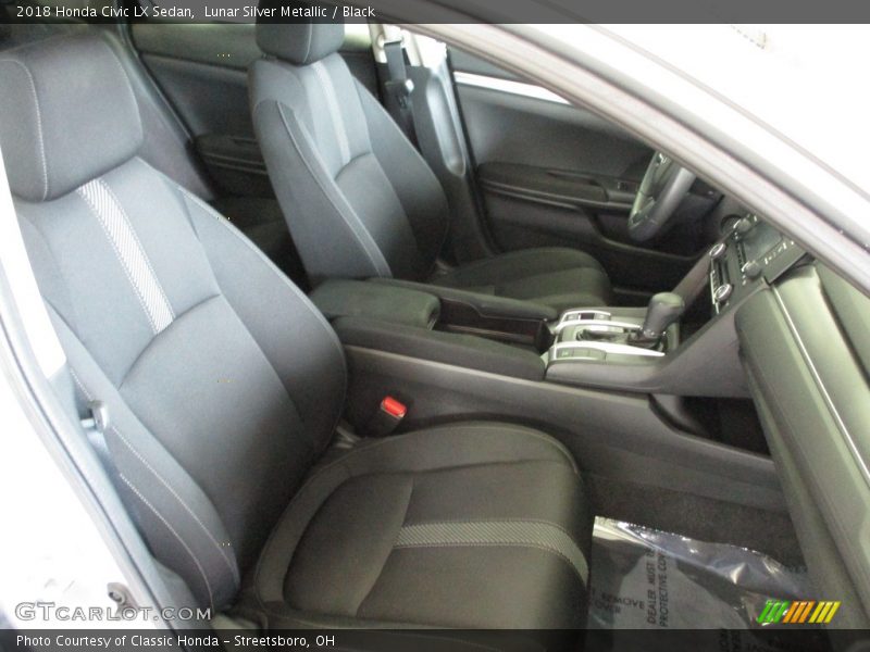 Lunar Silver Metallic / Black 2018 Honda Civic LX Sedan
