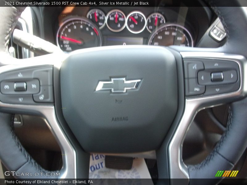 Silver Ice Metallic / Jet Black 2021 Chevrolet Silverado 1500 RST Crew Cab 4x4