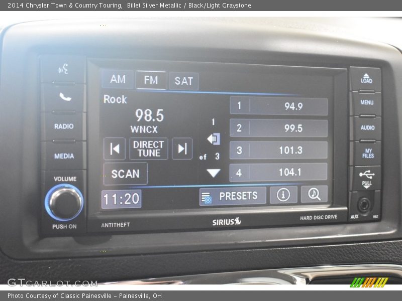 Billet Silver Metallic / Black/Light Graystone 2014 Chrysler Town & Country Touring