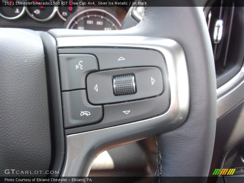 Silver Ice Metallic / Jet Black 2021 Chevrolet Silverado 1500 RST Crew Cab 4x4
