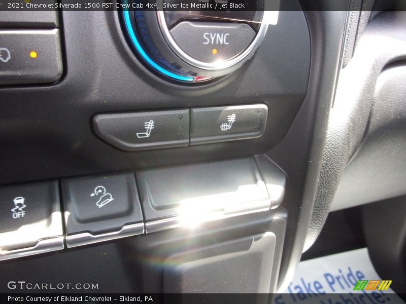 Silver Ice Metallic / Jet Black 2021 Chevrolet Silverado 1500 RST Crew Cab 4x4