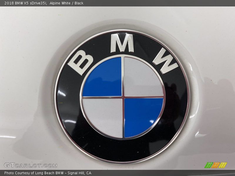 Alpine White / Black 2018 BMW X5 sDrive35i