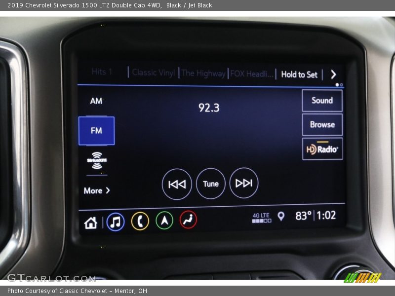 Black / Jet Black 2019 Chevrolet Silverado 1500 LTZ Double Cab 4WD