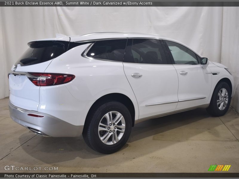 Summit White / Dark Galvanized w/Ebony Accents 2021 Buick Enclave Essence AWD