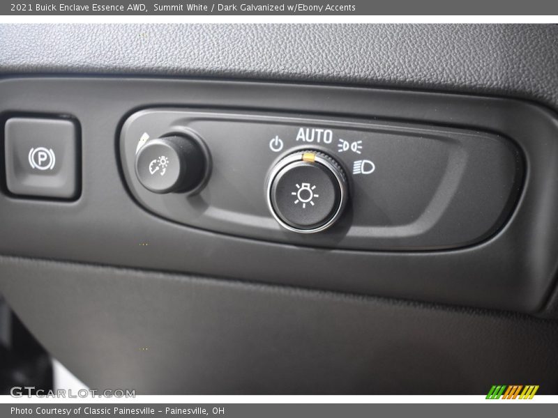 Summit White / Dark Galvanized w/Ebony Accents 2021 Buick Enclave Essence AWD