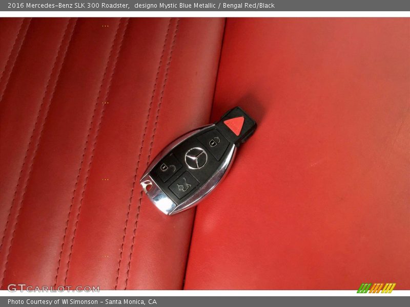 Keys of 2016 SLK 300 Roadster