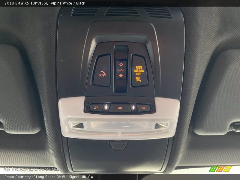 Alpine White / Black 2018 BMW X5 sDrive35i