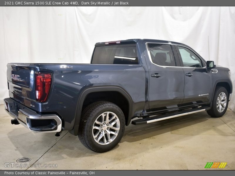 Dark Sky Metallic / Jet Black 2021 GMC Sierra 1500 SLE Crew Cab 4WD
