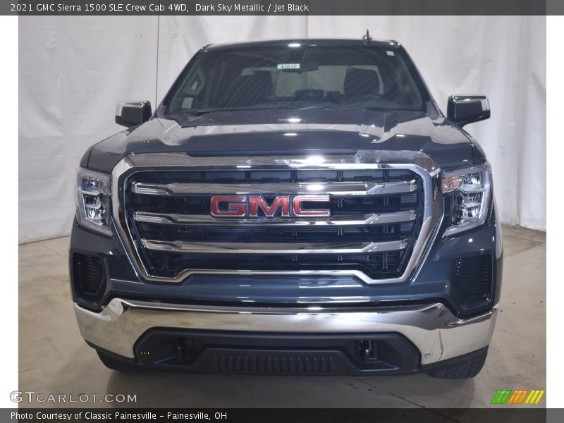 Dark Sky Metallic / Jet Black 2021 GMC Sierra 1500 SLE Crew Cab 4WD