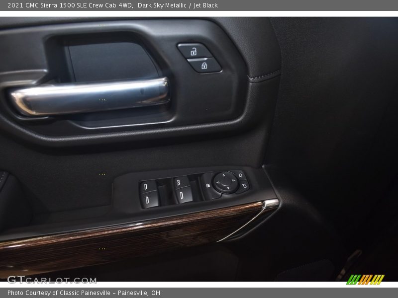 Dark Sky Metallic / Jet Black 2021 GMC Sierra 1500 SLE Crew Cab 4WD