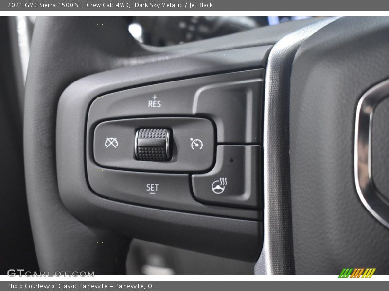 Dark Sky Metallic / Jet Black 2021 GMC Sierra 1500 SLE Crew Cab 4WD