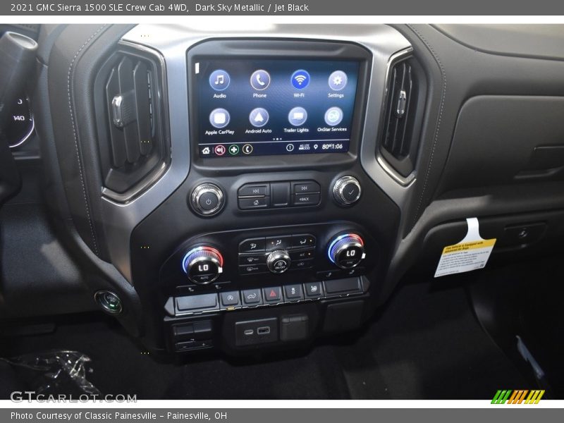 Dark Sky Metallic / Jet Black 2021 GMC Sierra 1500 SLE Crew Cab 4WD