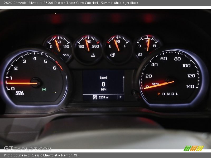 Summit White / Jet Black 2020 Chevrolet Silverado 2500HD Work Truck Crew Cab 4x4