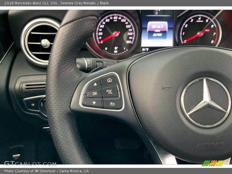 Selenite Grey Metallic / Black 2018 Mercedes-Benz GLC 300