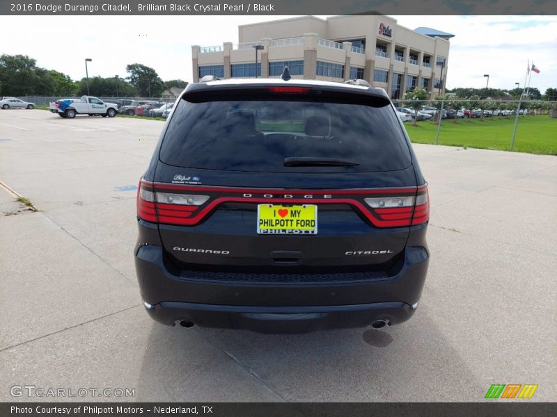 Brilliant Black Crystal Pearl / Black 2016 Dodge Durango Citadel