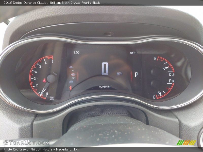  2016 Durango Citadel Citadel Gauges