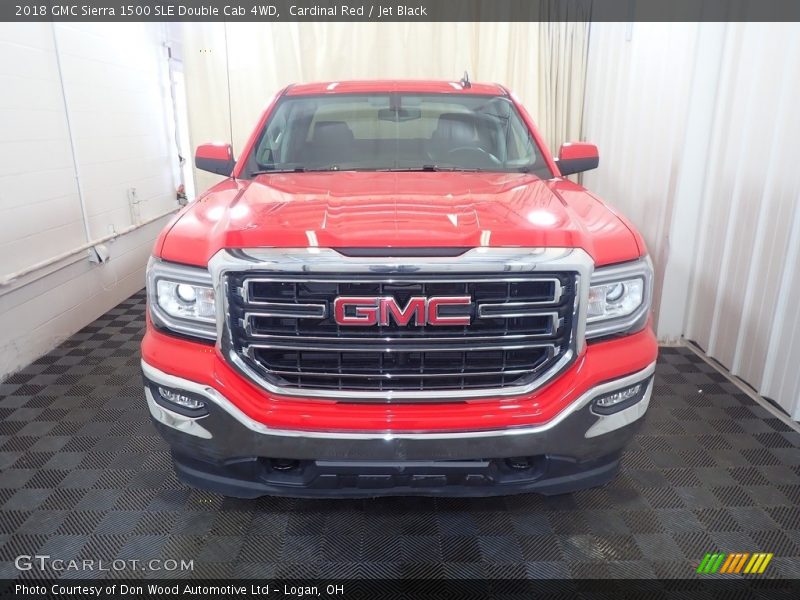 Cardinal Red / Jet Black 2018 GMC Sierra 1500 SLE Double Cab 4WD