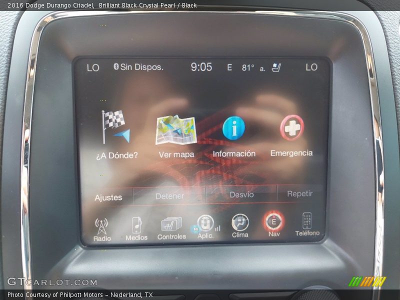 Controls of 2016 Durango Citadel