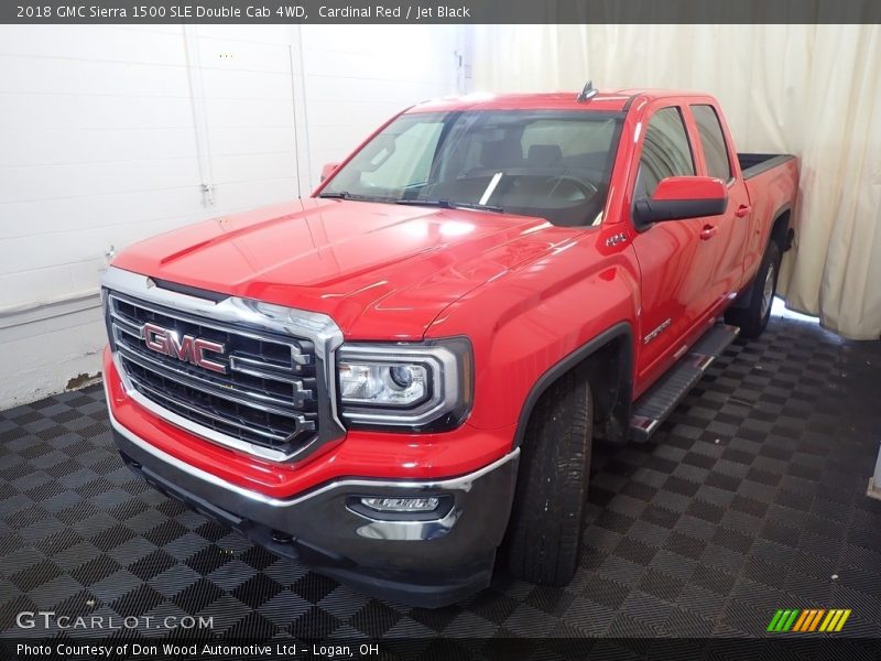 Cardinal Red / Jet Black 2018 GMC Sierra 1500 SLE Double Cab 4WD