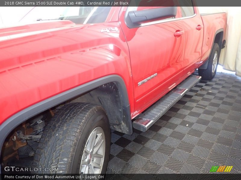 Cardinal Red / Jet Black 2018 GMC Sierra 1500 SLE Double Cab 4WD