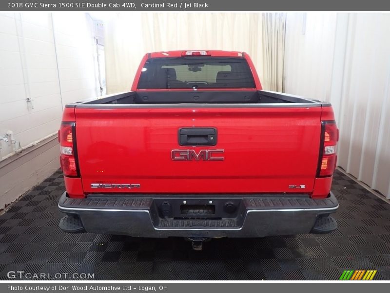 Cardinal Red / Jet Black 2018 GMC Sierra 1500 SLE Double Cab 4WD