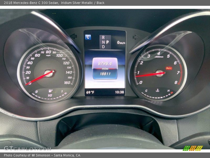 Iridium Silver Metallic / Black 2018 Mercedes-Benz C 300 Sedan