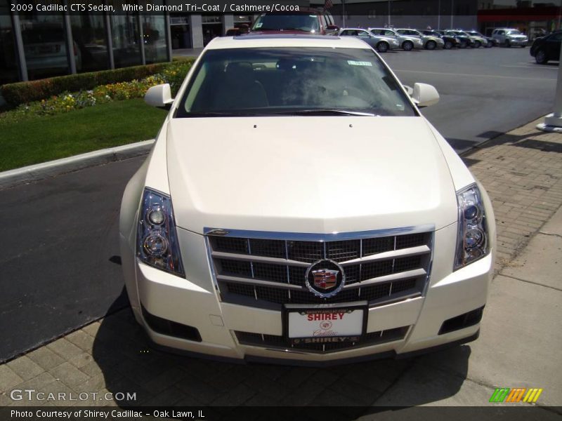 White Diamond Tri-Coat / Cashmere/Cocoa 2009 Cadillac CTS Sedan