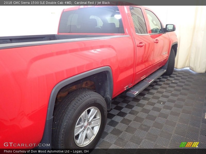 Cardinal Red / Jet Black 2018 GMC Sierra 1500 SLE Double Cab 4WD