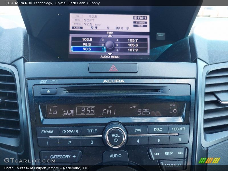 Crystal Black Pearl / Ebony 2014 Acura RDX Technology