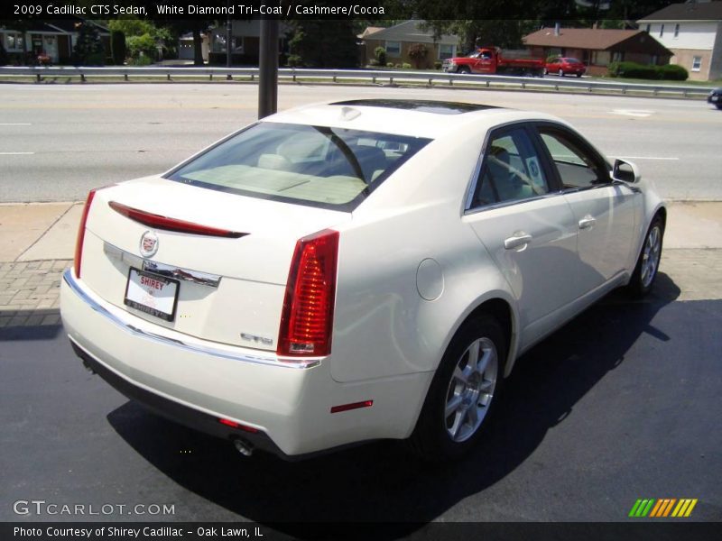 White Diamond Tri-Coat / Cashmere/Cocoa 2009 Cadillac CTS Sedan