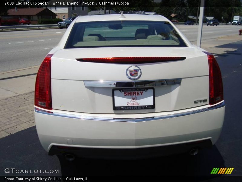 White Diamond Tri-Coat / Cashmere/Cocoa 2009 Cadillac CTS Sedan