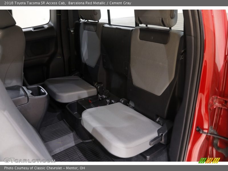 Rear Seat of 2018 Tacoma SR Access Cab