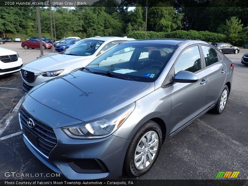 Urban Gray / Black 2018 Hyundai Accent SE