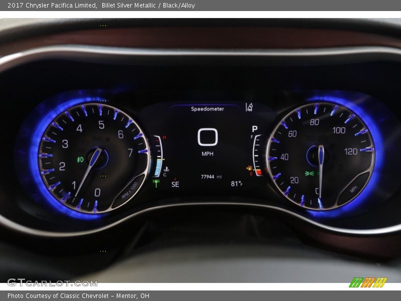 Billet Silver Metallic / Black/Alloy 2017 Chrysler Pacifica Limited