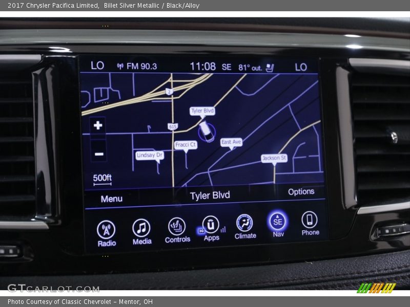 Billet Silver Metallic / Black/Alloy 2017 Chrysler Pacifica Limited