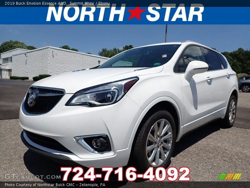 Summit White / Ebony 2019 Buick Envision Essence AWD