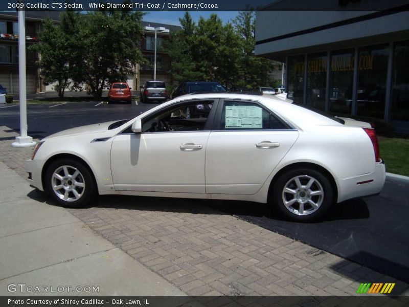 White Diamond Tri-Coat / Cashmere/Cocoa 2009 Cadillac CTS Sedan