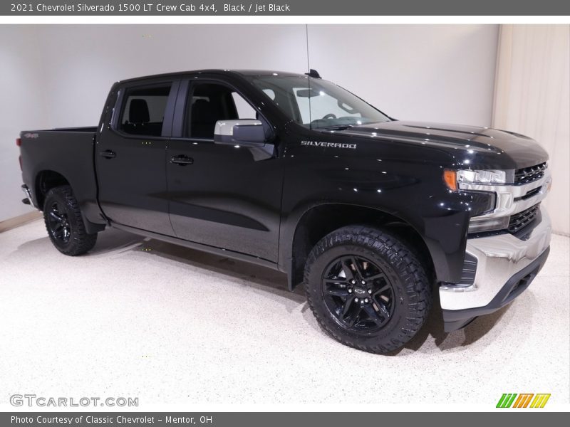 Black / Jet Black 2021 Chevrolet Silverado 1500 LT Crew Cab 4x4