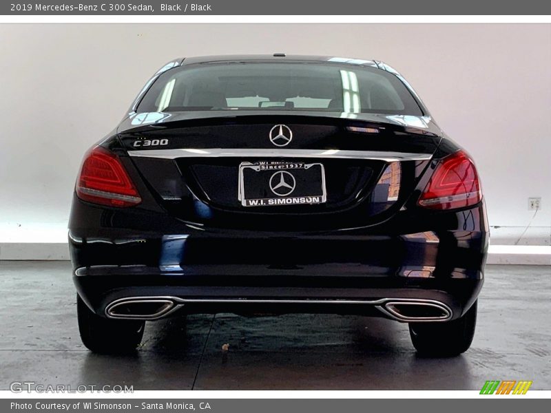 Black / Black 2019 Mercedes-Benz C 300 Sedan